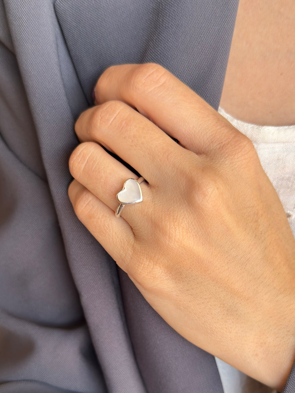 Anillo Love Nácar
