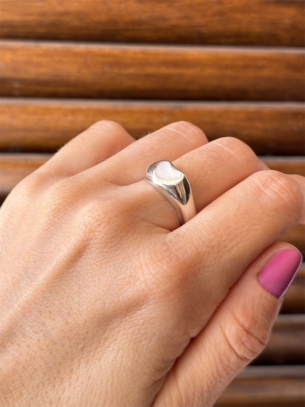 Anillo Mega Love Nácar