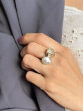 Anillo Citrino & Perla